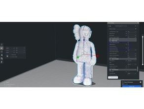 kaws 3d impresión compañero llorando muñeca triste sentado zombi 3d print model - Mito3D