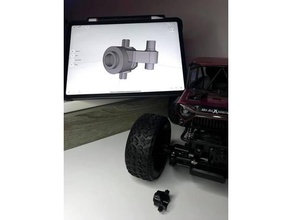 rc macchina timone tazza veicoli giocattolo auto parti riparazione gestione nocca 3d print model - Mito3D