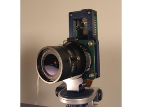 raspberrypi hq cam mount electronics raspberry pi camera 3d print model - Mito3D