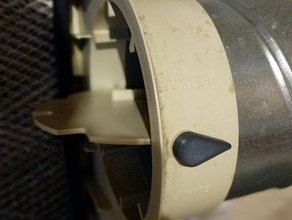 humidifier damper dial knob replacement parts detent furnace snapfit 3d print model - Mito3D
