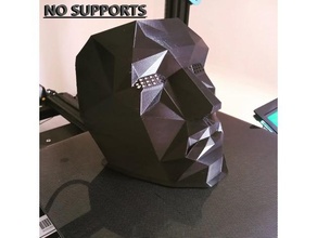 frontman mask - supports squid game costume easy print frontmanmask squidgame nosupports squidgamemask 3d print model - Mito3D