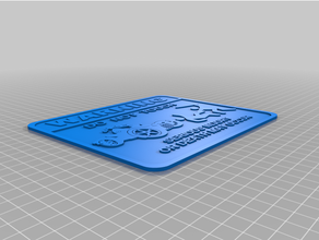 printer warning sign - touch ryker signs & logos 3d 3d print model - Mito3D
