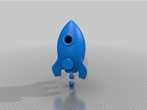 cohete cápsula juegos 3d print model - Mito3D