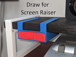 drawer screen raiser office bits crate desk draw hex holder oragnisation organiser stand stanley storage stuff usb 3d print model - Mito3D