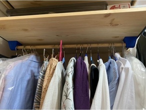 closet hanger mount organization