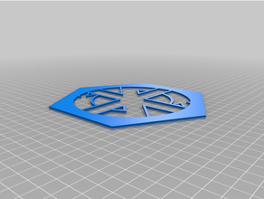 100 hex crass logo art hexagon punk 3d print model - Mito3D