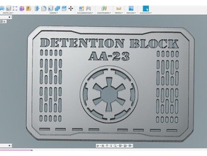detention block aa-23 plaque props hope deathstar detention block aa-23 imperium princess leia star wars
