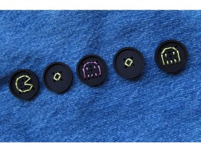 one-inch 25-hole embroidery buttons loop accessories 3d printed buttons button buttons crafts embroidery fashion fashion accessories haberdasher haberdashery handicrafts notions sewing sewing notions