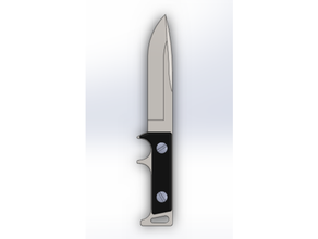 fores combat knife 3d print model - Mito3D
