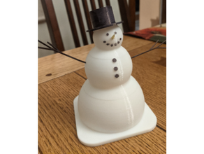 snowman v2 decor christmas decoration 3d print model - Mito3D