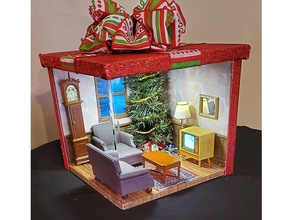christmas room buildings & structures display decoration 3d print model - Mito3D