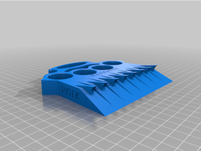 hielo combatiente latón nudillos 3d impresión raspador 3d print model - Mito3D