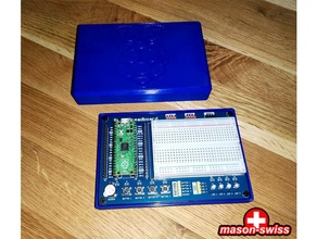 box pico breadboard kit electronics holder raspberry pi sb components 3d print model - Mito3D