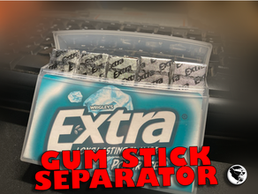 extra gum bulk pack stick separator containers container ftijpi gumstick 3d print model - Mito3D
