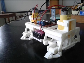 tornillos caminando mecanismo robótica 3d print model - Mito3D