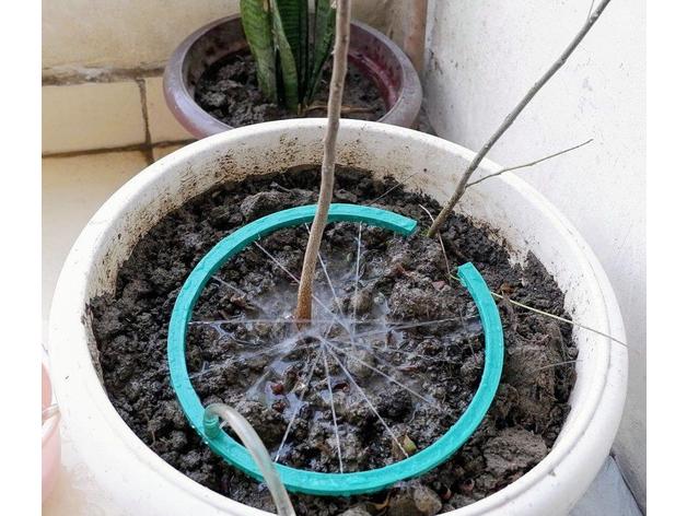 sprinkler plants outdoor & garden 3d slash hose petg plant pot tube water 3D print model - Mito3D