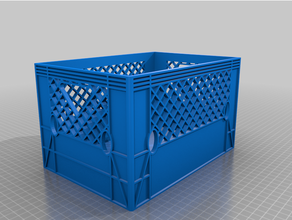 milk crate containers 3d print model - Mito3D