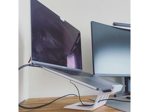 macbook profesyonel ayakta durmak dizüstü bilgisayar zarif şekil Aksesuarlar 3d print model - Mito3D