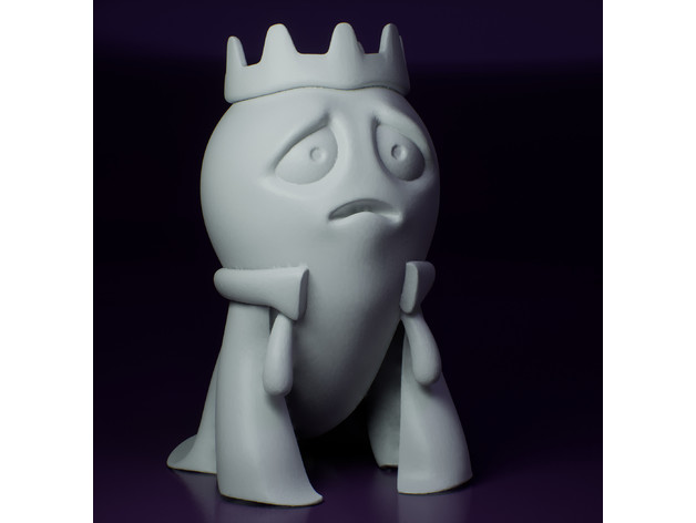 fantasma rei adereços figura Bruxas triste assustador 3D print model - Mito3D
