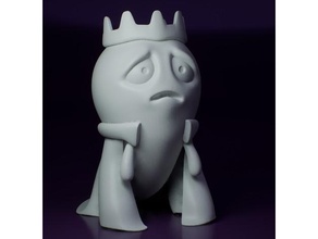 re oggetti scena figura fantasma Halloween triste spettro spaventoso 3d print model - Mito3D