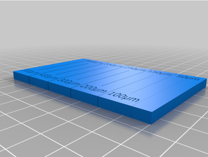 Gap calibração 3d impressão testes teste 3d print model - Mito3D