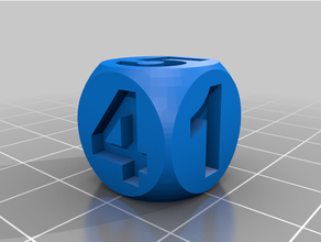 numbered dice 3d printing 3d print model - Mito3D