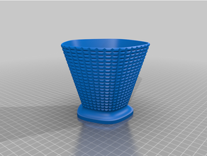 filletmorph10 decor container vase 3d print model - Mito3D