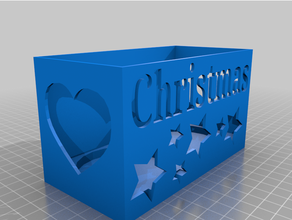 porta candele natalizio decor chrismas gift christmas decoration ornament 3d print model - Mito3D