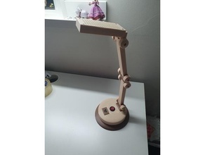 Schreibtisch Lampe Desktop 3d Drucken Tischlampe LED 3d print model - Mito3D