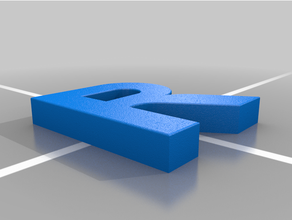 letter keychains 3d print model - Mito3D