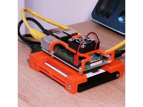 rpi 4 server case diy bracket mount nas omv raspberry pi 3d print model - Mito3D
