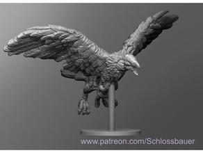 zombie giant vulture toys & games dnd dungeons dragons tabletop 3d print model - Mito3D