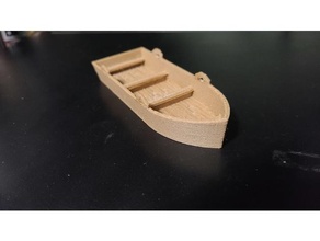 longboat vehicles boat dnd miniature miniatures openforge rowboat rpg tiles tabletop 3d print model - Mito3D