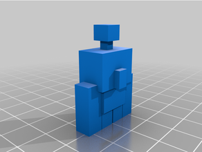 Minecraft cuivre Golem 3d impression 3d print model - Mito3D