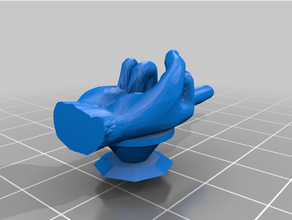 orta parmak züppe Aksesuarlar timsah cazibe 3d print model - Mito3D