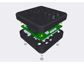 intel nuez recinto caja bricolaje diy electrónica 3d print model - Mito3D