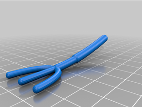lego duplo - pitchfork construction toys fork kids 3d print model - Mito3D