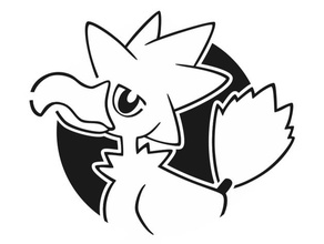 obscurité pochoir 2d art oiseau corbeau Halloween décoration Pokémon 3d print model - Mito3D