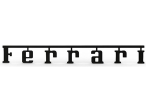 ferrari merged letter logo automotive 308 scuderia 3d print model - Mito3D