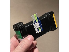 35mm film cartridge dial matchbox pinhole cameras camera diy photography knob 3d print model - Mito3D