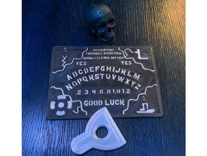 3d printing trouble shooting spirit board ouija halloween humor games printer funny sign ghosts ghouls spooky workshop zyltech 3d print model - Mito3D
