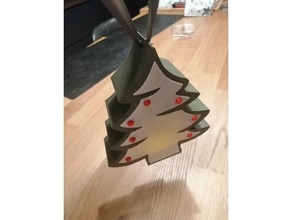 4 Natale albero scatola lampada arredamento 3d stampante decorazione ornamento neve Conservazione 3d print model - Mito3D