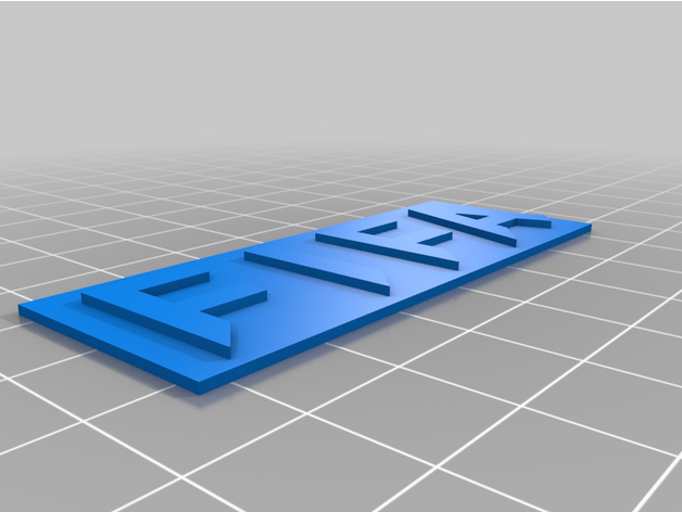 fifa logotipo decoração 3D print model - Mito3D