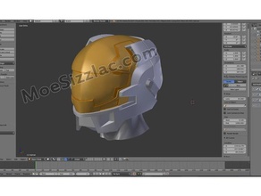 halo legends - kelly helmet costume 3d print model - Mito3D