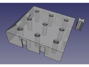parametrico ottico breadboard metrico ingegneria ottico breadboard 3d print model - Mito3D