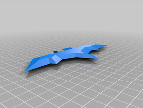baterang 3d impresión batman batarang logo 3d print model - Mito3D