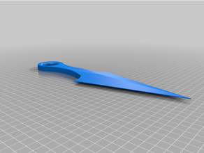 kunai 3d impresión cuchillo arma 3d print model - Mito3D