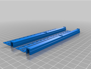 mixed girder strut parts 3d printing aircraft hangar birdge bridge h0 scale ho model spare 3d print model - Mito3D