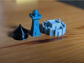 Krieg flüstert Miniaturen Schloss Hütte Turm Spielzeug Spiel Zubehör awareofflüstern Brettspiel Warofwhispers 3d print model - Mito3D