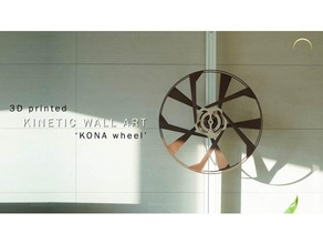 kinetic wall art kona wheel decor decoration 3d print model - Mito3D